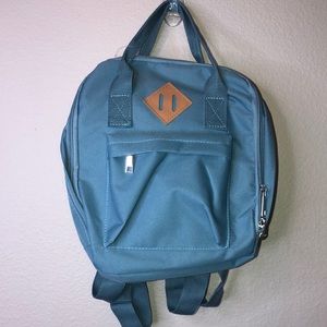 Light blue mini zipper backpack